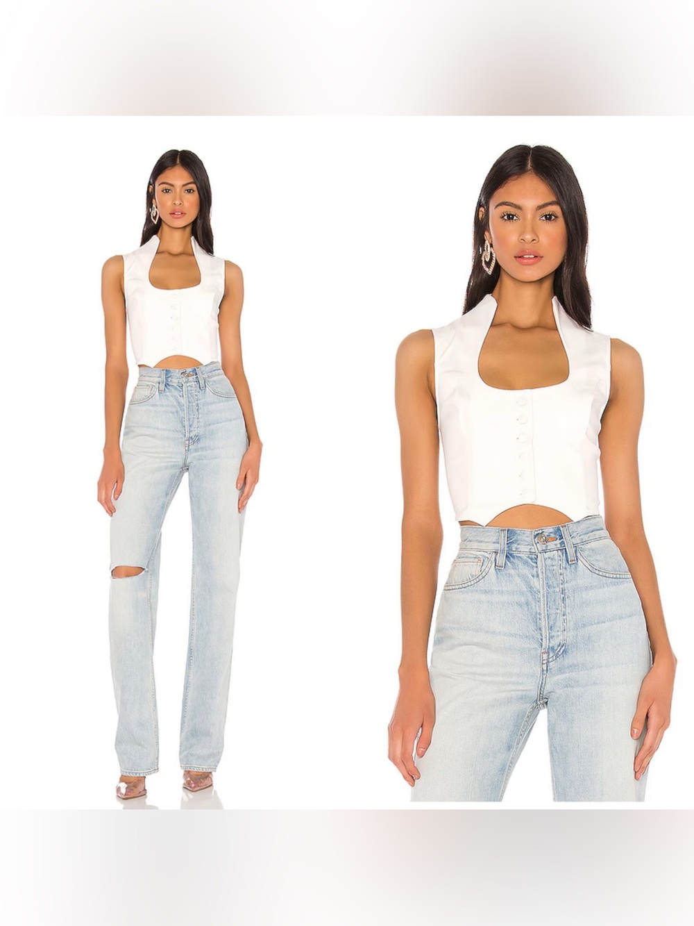 NWT superdown Frasier Top in White